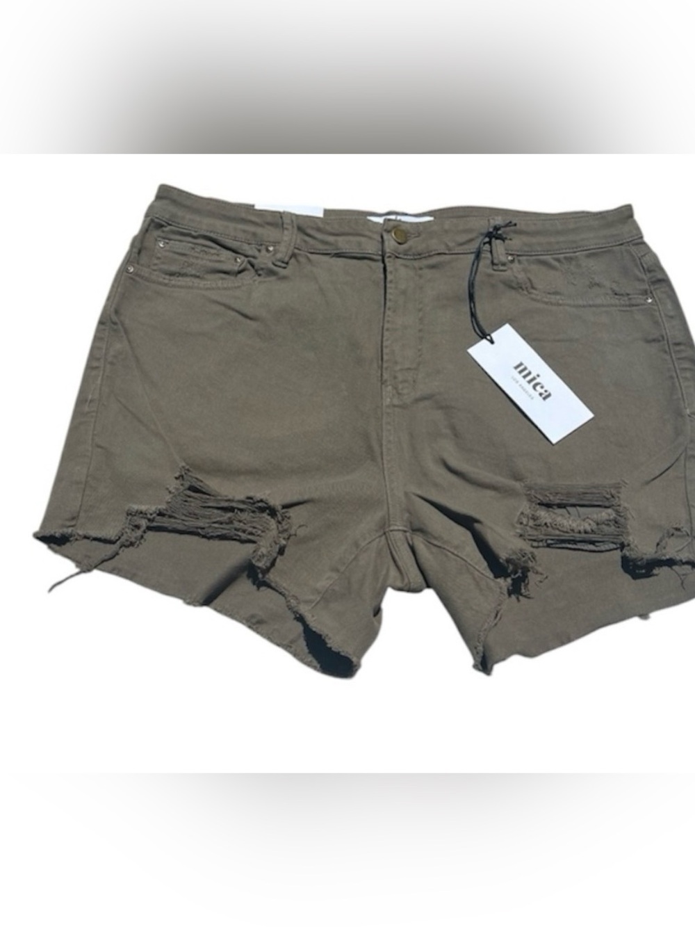 Distressed Denim Shorts - Picture 2 of 5